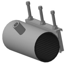 Хомут врезной ОД 57-66 Ду50 L=150 вн. резьба Ду15