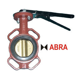 Затвор поворотный межфланцевый ABRA-BUV-VF843D032/040H Ду32/40 Ру16 с рукояткой