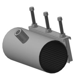 Хомут врезной  ОД=57-66 L=150 ДУ=50 нар. резба ДУ20